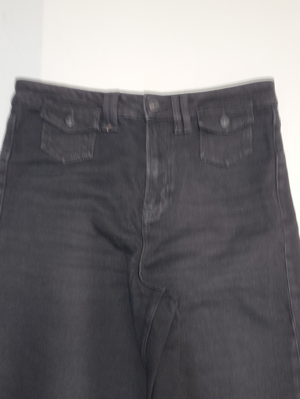 We The Free Black Kellee High-Rise Palazzo Jeans SZ 31 Black Eyeliner